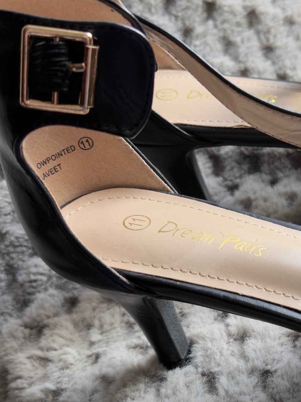 Dream Pairs Black Women's Slingback Heels - Picture 6 of 6